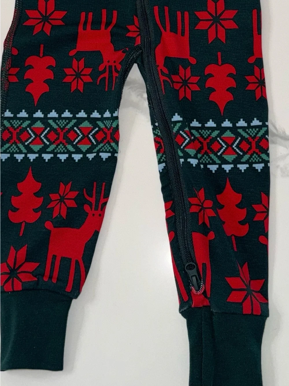 Hanna Andersson Holiday Reindeer Baby Sleeper Pajamas 12-18M
